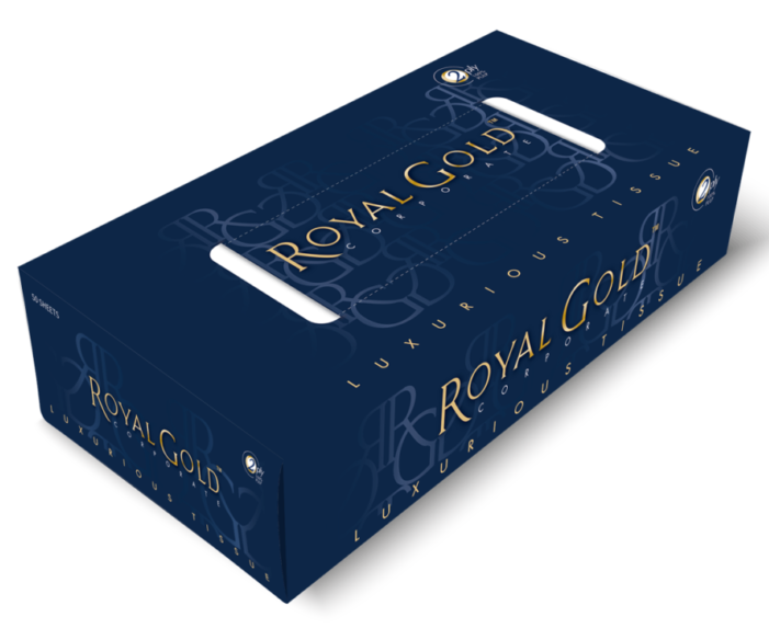 Royal Gold Corporate Facial Tissue Flat Box