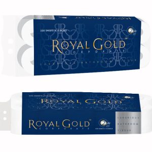 Royal Gold Corporate Toilet Roll 2 ply, individually paper wrapped
