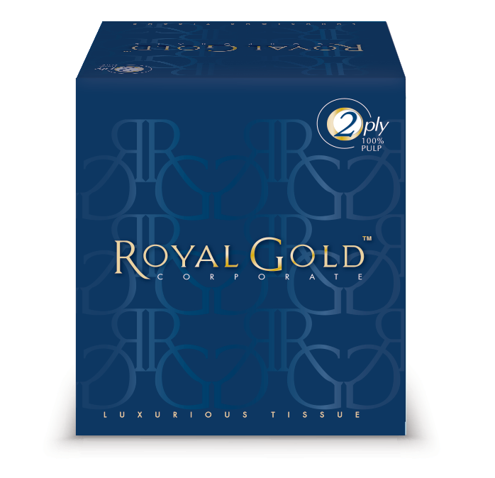 Royal Gold Corporate Facial Tissue, Cube