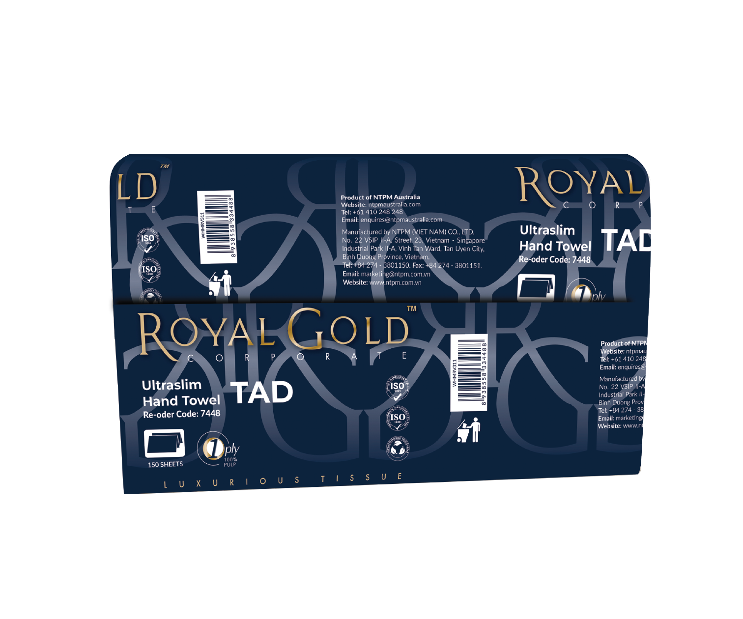Royal Gold Corporate TAD Ultraslim Hand Towel, 1 ply