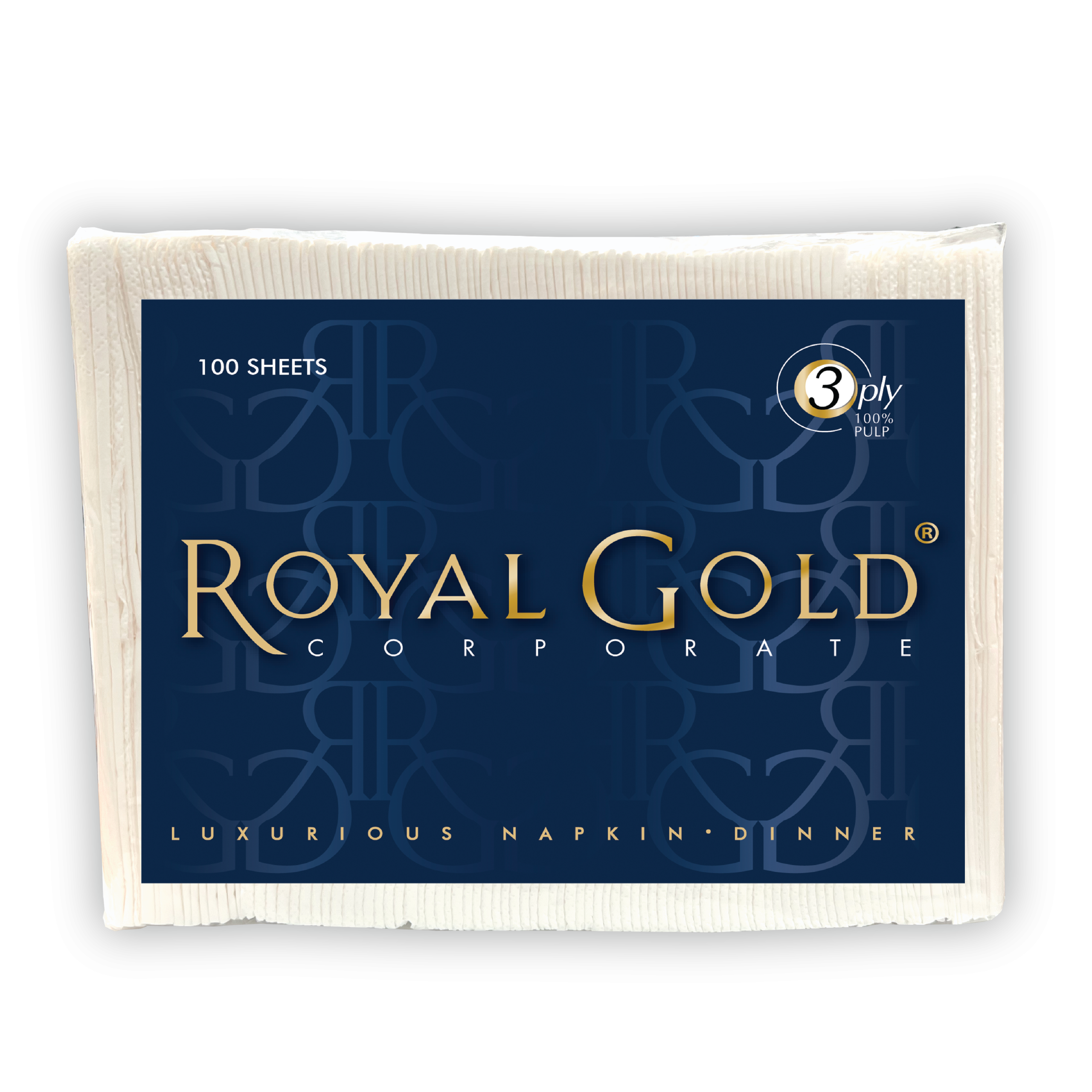 Royal Gold Corporate Dinner Napkins, 3 ply