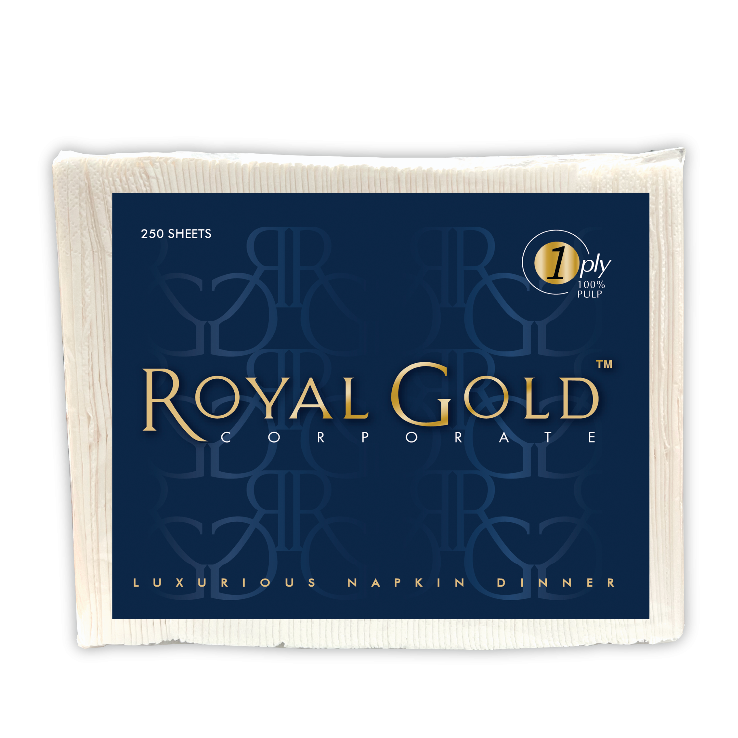 Royal Gold Corporate Dinner Napkins, 1 ply