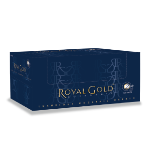 Royal Gold Corporate Cocktail Napkin, 2 ply