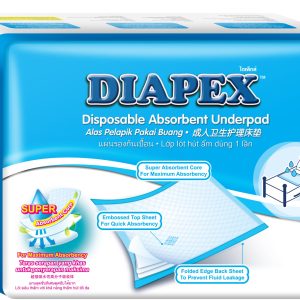 Diapex Disposable Absorbent Underpad, L Size
